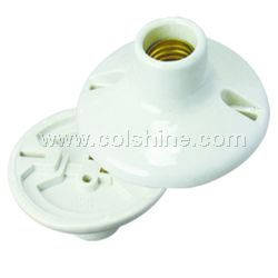 Incandescent porcelain lamp holder keyless