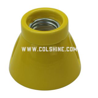 Colorful porcelain lamp holder E27