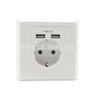 schuko electrical socket with USB