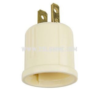 660-Watt Ivory Medium Light Socket Adapter