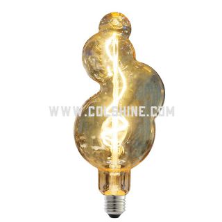 Special shape filament lamp bulb