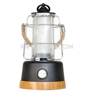 Dimmable bamboo lantern with hang rope