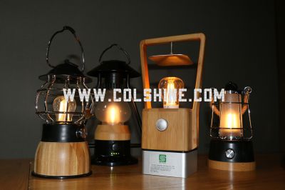 Colshine dimmable and rechargeable led bamboo lanterns