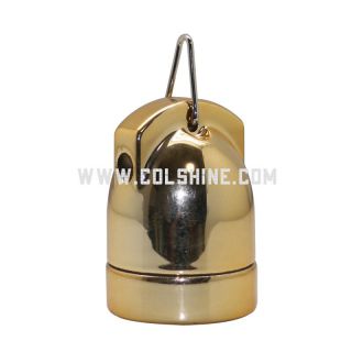 Vintage ceramic lampholder in gold