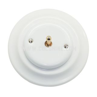 Ceramic one gang one way toggle wall switch 